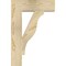 Ekena Millwork Funston Block Rough Sawn Bracket, Douglas Fir, 4"W x 16"D x 24"H BKT04X16X24FST05RDF - alternate 3